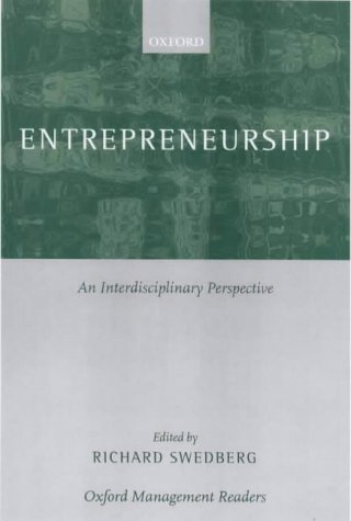 Entrepreneurship The Social Science View  2000 9780198294610 Front Cover
