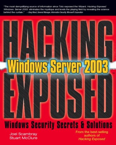 Hacking Exposed Windows(r) Server 2003   2004 9780072230611 Front Cover