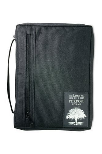 Purpose Driven Life Bible Cover Zippered, with Handle, Canvas, Black, Extra Large  2003 9780310804611 Front Cover