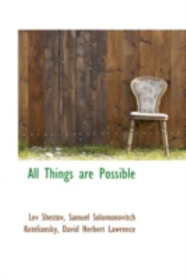 All Things Are Possible:   2008 9780559212611 Front Cover