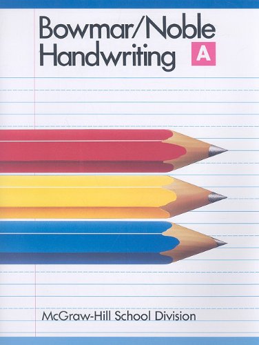Handwriting Book a Pupil Edition 1988   1988 (Student Manual, Study Guide, etc.) 9780073757612 Front Cover