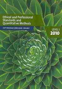 CFA Program Curriculum, Level I 2010:  2009 9780558126612 Front Cover