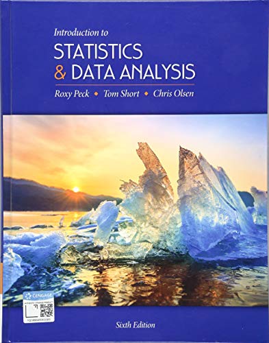 Introduction to Statistics and Data Analysis:   2019 9781337793612 Front Cover