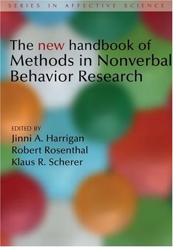 New Handbook of Methods in Nonverbal Behavior Research   2005 9780198529613 Front Cover