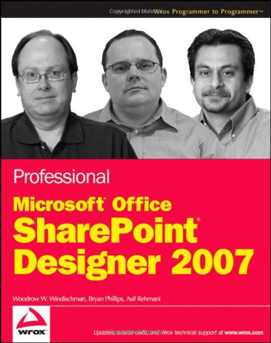 Professional Microsoft Office SharePoint Designer 2007   2009 9780470287613 Front Cover