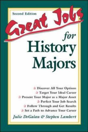 Great Jobs for History Majors  2nd 2001 9780658010613 Front Cover