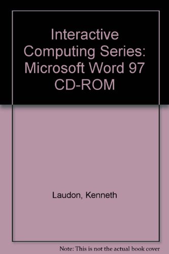 Interactive Computing Series Microsoft Word 97  1998 9780072929614 Front Cover