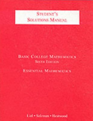BASIC COLLEGE MATH.:STUD.SOLN. 6th 2002 9780321090614 Front Cover