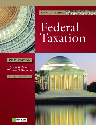 Federal Taxation 2011  5th 2011 9781111221614 Front Cover