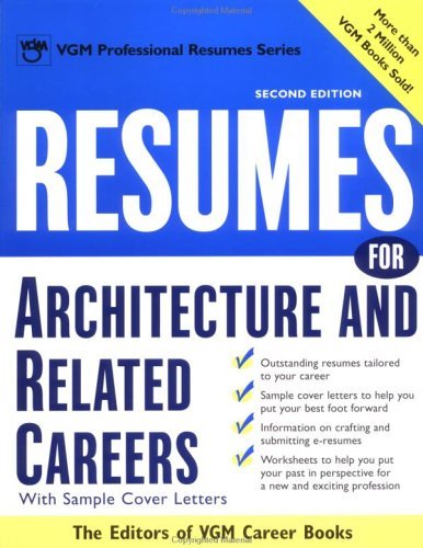 Resumes for Architecture and Related Careers  2nd 2004 9780071411615 Front Cover