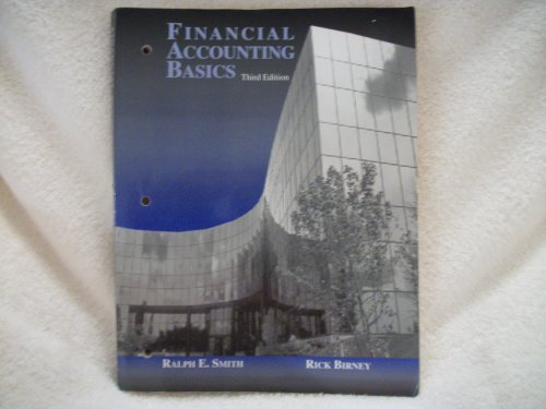 Financial Accounting Basics for use with Interactive Financial Accounting Lab Student CD-ROM, Version 3. 0 3rd 2002 9780072417616 Front Cover