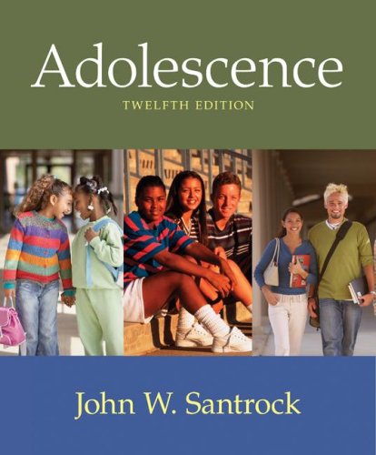 Adolescence  12th 2008 9780073382616 Front Cover