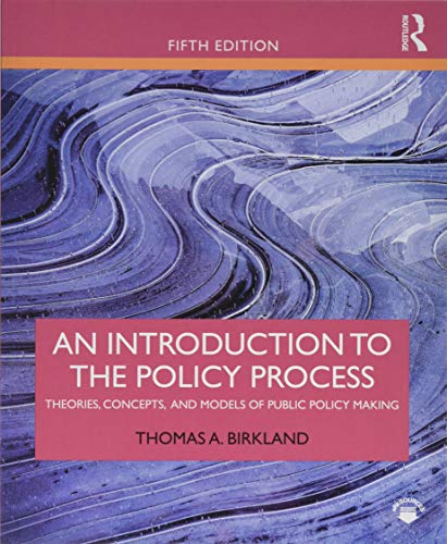 Introduction to the Policy Process  5th 2019 9781138495616 Front Cover