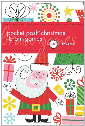 Pocket Posh Christmas Brain Games 100 Puzzles  2010 9780740799617 Front Cover