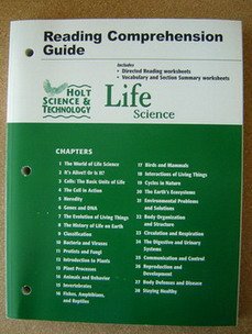 Holt Science and Technology : Life Science: Reading and Comprehension Guide 5th 9780030360619 Front Cover