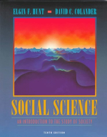 Social Science An Introduction to the Study of Society 10th 1999 9780205281619 Front Cover