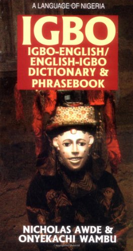 Igbo-English/English-Igbo Dictionary and Phrasebook  N/A 9780781806619 Front Cover