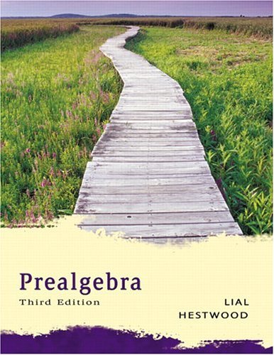 Prealgebra  3rd 2006 (Revised) 9780321266620 Front Cover