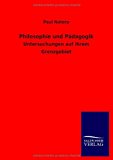 Philosophie und Pï¿½dagogik  N/A 9783846034620 Front Cover