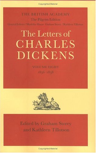 Letters of Charles Dickens The Pilgrim Edition - 1856-1858  1995 9780198126621 Front Cover