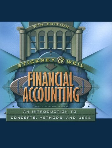 Financial Accounting An Introduction to Concepts, Methods and Uses 9th 2000 9780030259623 Front Cover