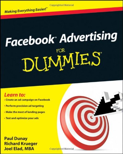 Facebook Advertising for Dummies   2011 9780470637623 Front Cover