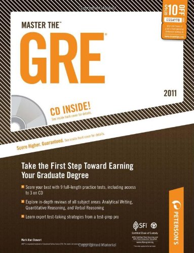 Master the GRE 2011  18th 9780768928624 Front Cover