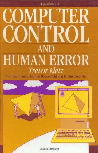 Computer Control & Human Error  1995 9780852953624 Front Cover