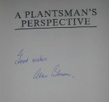 Plantsman's Perspective Plants, People and Places  1987 9780004122625 Front Cover