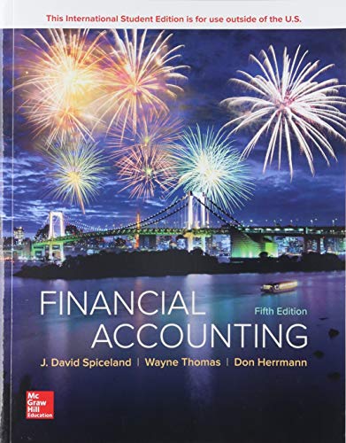 ISE Financial Accounting Edition:5th ISBN:9781260091625 - TextbookRush