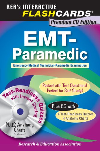 EMT-Paramedic Premium Edition Flashcard Book W/CD   2009 9780738604626 Front Cover