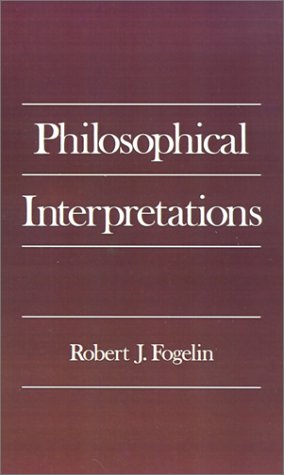 Philosophical Interpretations   1992 9780195071627 Front Cover