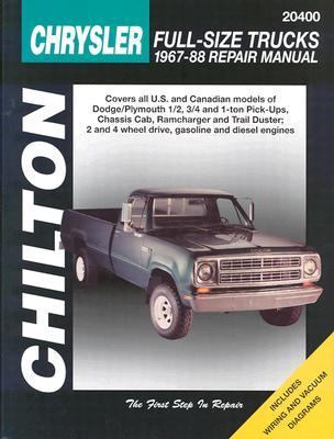 Chrysler Full-Size Trucks, 1967-88  1995 9780801986628 Front Cover
