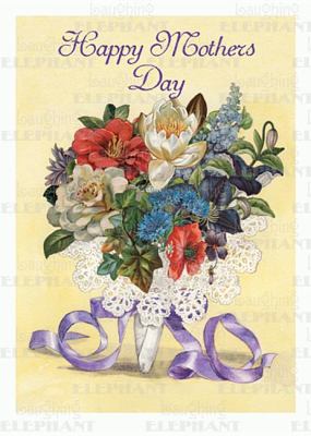Mother's Day Bouquet - Greeting Card  N/A 9781595835628 Front Cover
