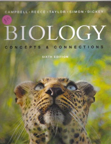 Biology Concepts and Connections (Mastering Package Component Item) 6th 2009 9780321742629 Front Cover