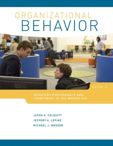 Loose-Leaf Organizational Behavior  3rd 2013 9780077524630 Front Cover