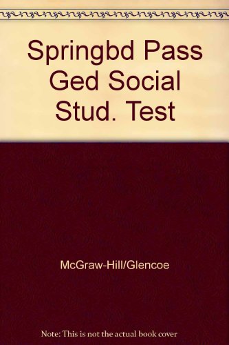 Springboard for Passing the Ged Social Studies Test:   1994 9780028020631 Front Cover