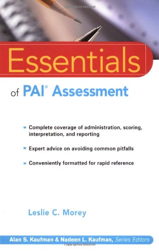 Essentials of PAI Assessment   2003 9780471084631 Front Cover