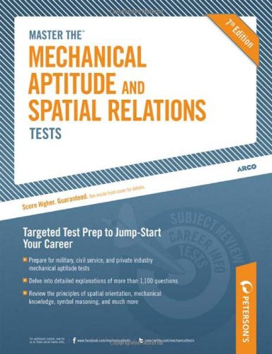 Master the Mechanical Aptitude and Spatial Relations Test  7th 2010 9780768928631 Front Cover