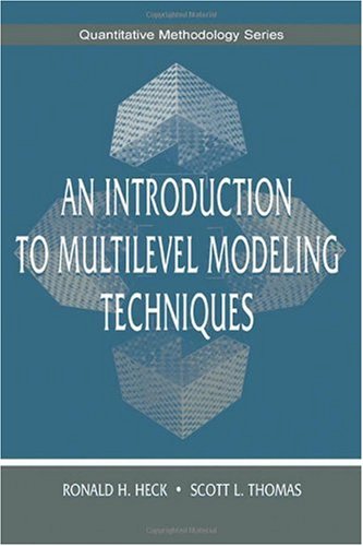 Introduction to Multilevel Modeling Techniques   1999 9780805829631 Front Cover