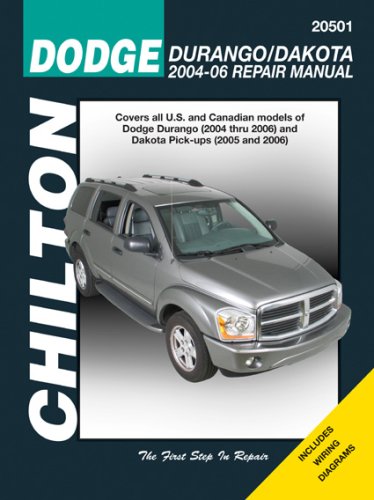 Chilton's Dodge Durango/Dakota 2004-06 Repair Manual   2012 9781563926631 Front Cover