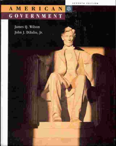 American Government Institutions and Policies 7th 1998 9780395857632 Front Cover