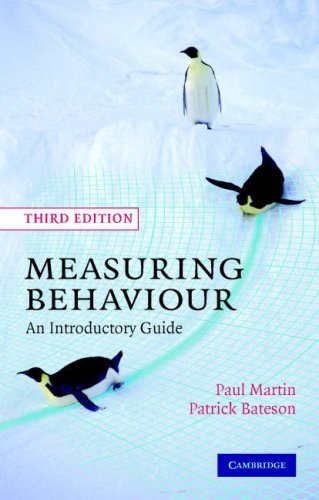 Measuring Behaviour An Introductory Guide 3rd 2007 (Revised) 9780521535632 Front Cover