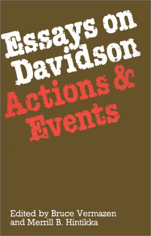 Essays on Davidson Actions and Events  1985 9780198249634 Front Cover