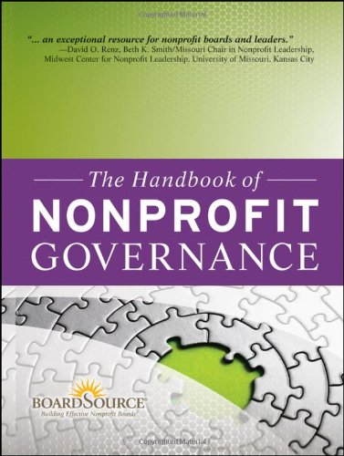 Handbook of Nonprofit Governance   2010 (Handbook (Instructor's)) 9780470457634 Front Cover