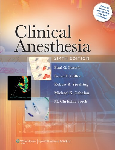 Clinical Anesthesia  6th 2009 (Revised) 9780781787635 Front Cover