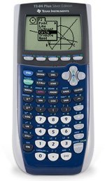 Texas Instruments TI-84 Plus Silver Edition (Blue) Graphing Calculator product image