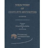 Directory of Obsolete Securities 2010:  2010 9781882363636 Front Cover