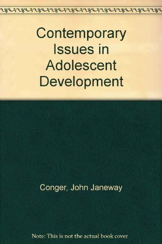 Contemporary Issues in Adolescent Development  1975 9780060413637 Front Cover