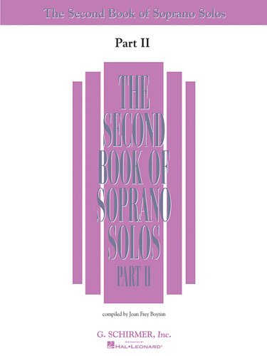 Second Book of Soprano Solos Part II Book Only N/A 9780634065637 Front Cover